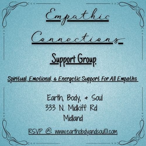 Empath Support Group- Aug Topic: Taking on others problems