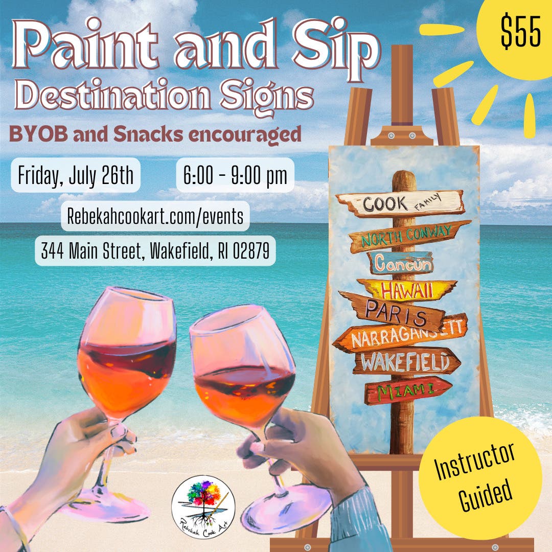 Paint and Sip: Destination Signs