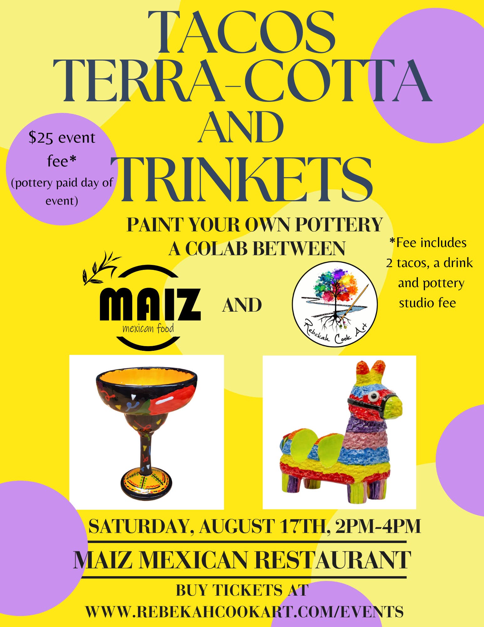 Taco's Terra-Cotta and Trinkets Pottery Painting