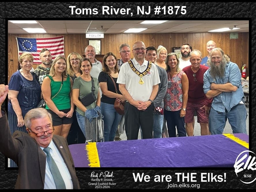 Toms River Elks #1875 welcomed 15 new members during a ceremony held August 24, 2023.