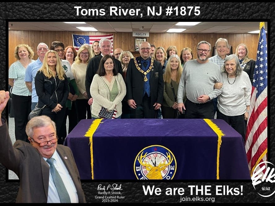 Toms River Elks #1875 welcomed 21 new members during a ceremony held March 14, 2024.