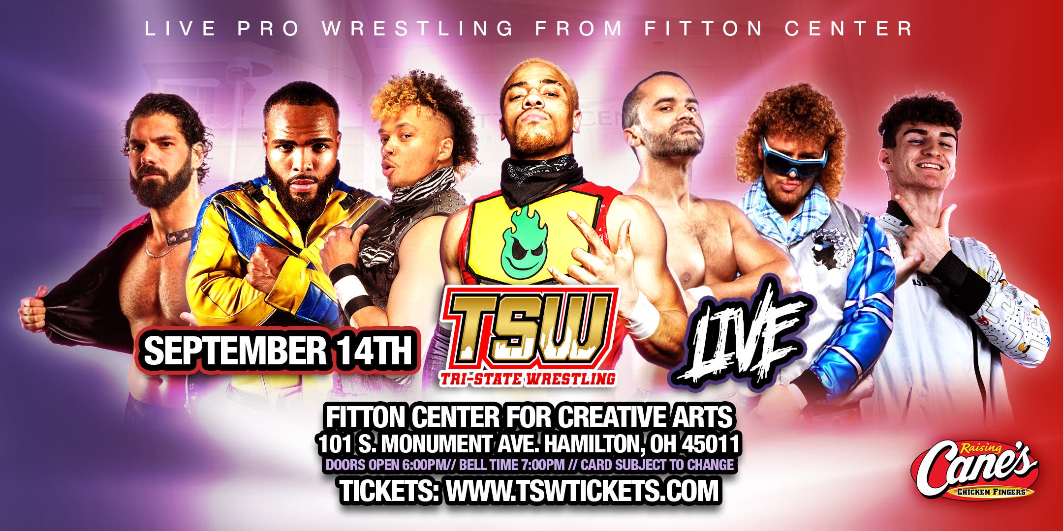 Raising Cane's Presents Tri-State Wrestling LIVE at The Fitton Center