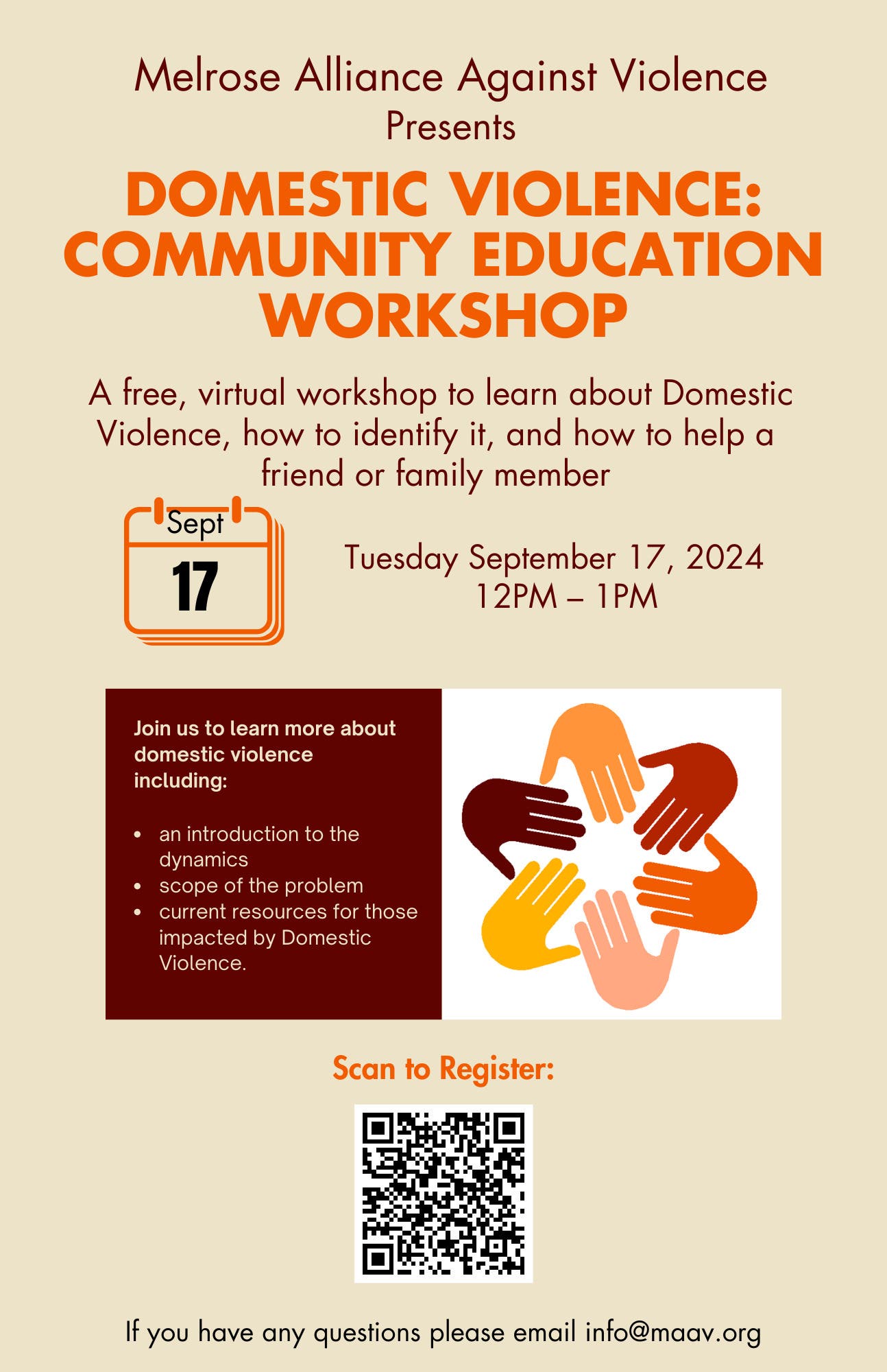 Domestic Violence Community Education Workshop