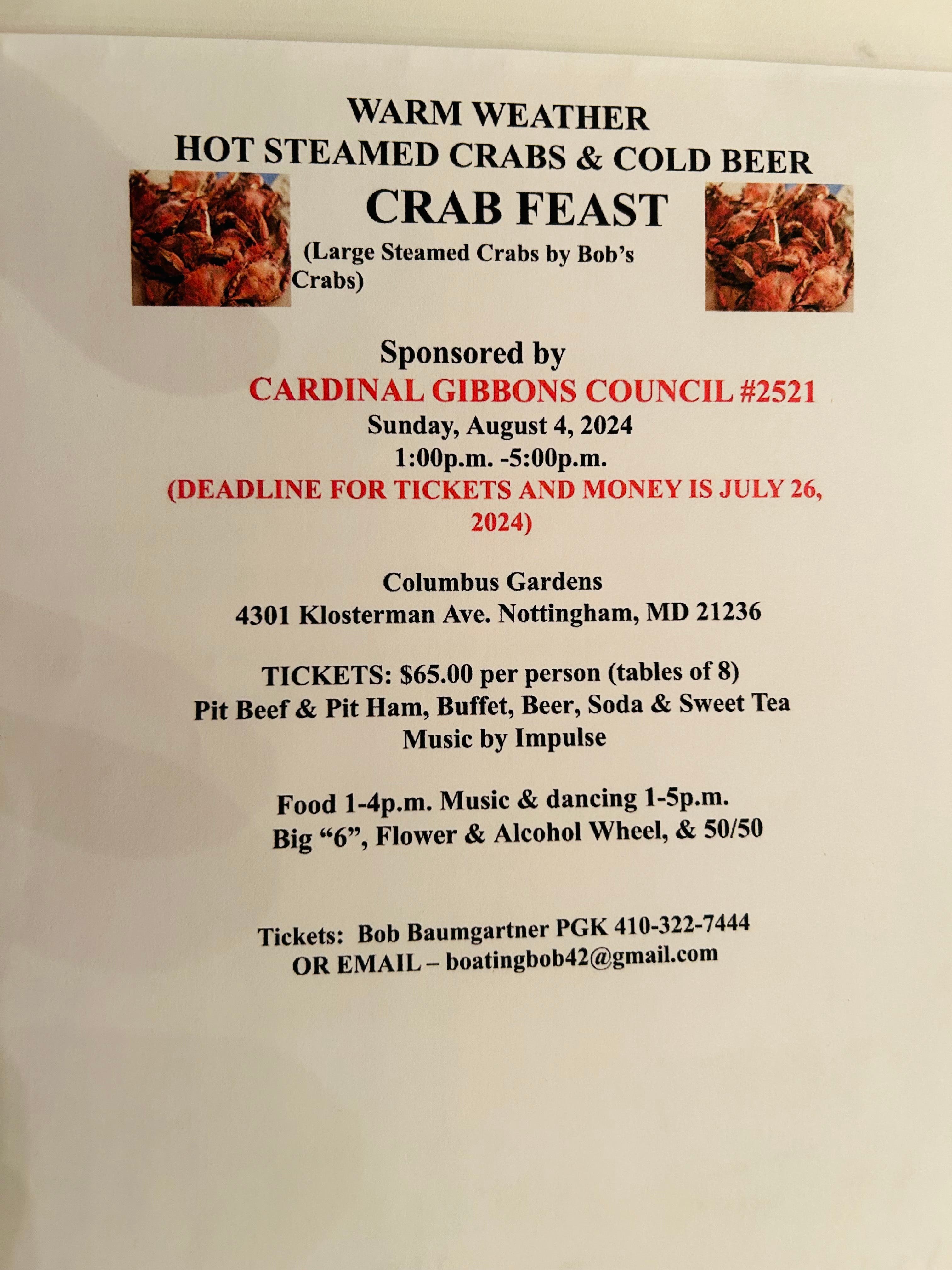 Annual Crab Feast