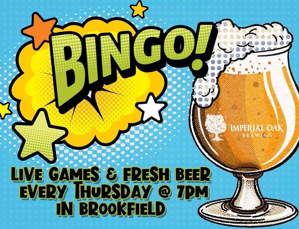 Bingo night at Imperial Oak Brewing