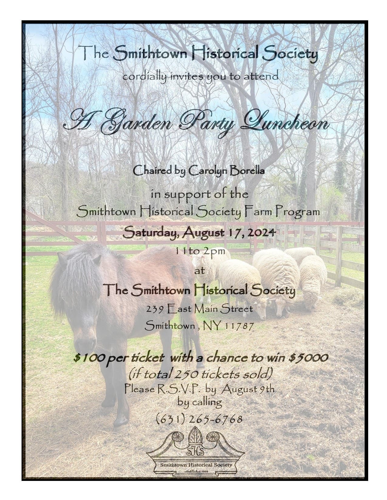 A Garden Party Luncheon (Smithtown Historical Society Fundraiser)
