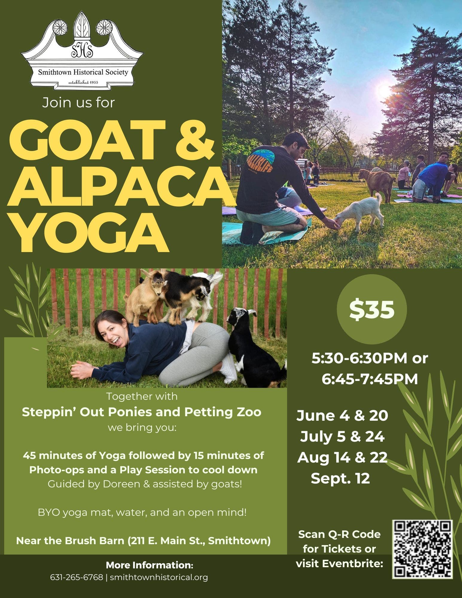 Goat and Alpaca Yoga 2024