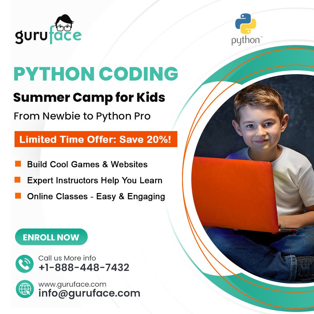 Python coding summer camp and classes for Kids