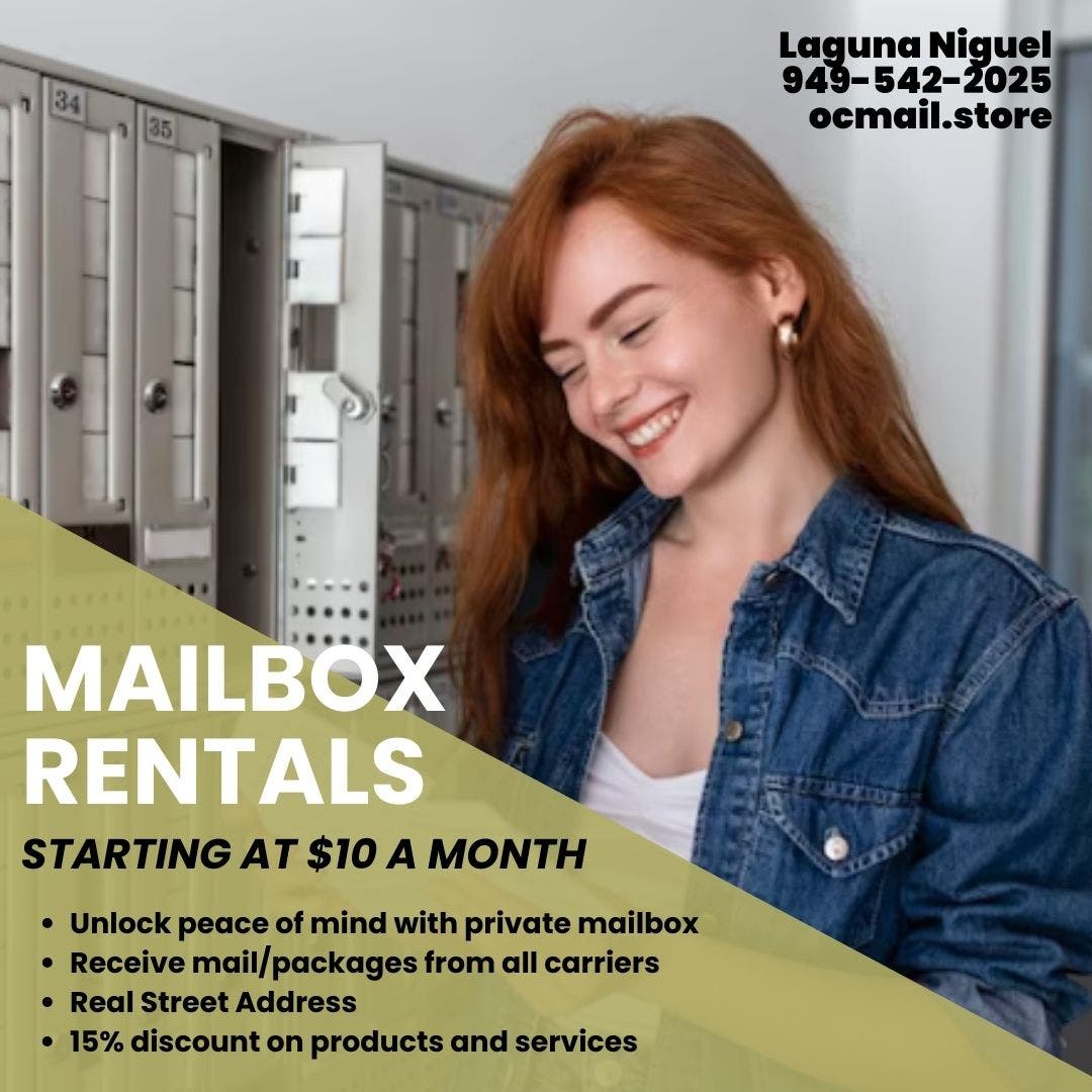 Best Deal on Mailbox Rentals in Laguna Niguel