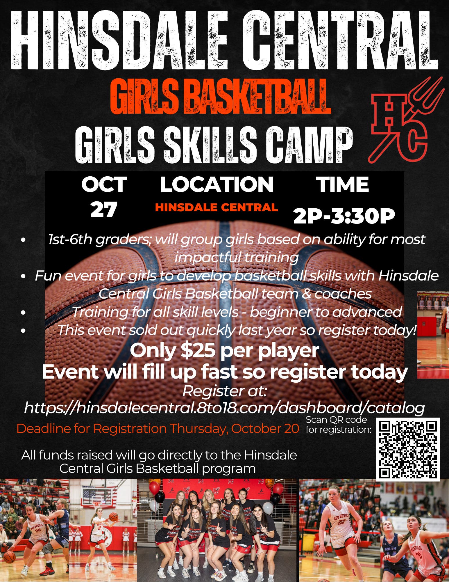 Girls Basketball Skills Clinic by Hinsdale Central Girls Basketball