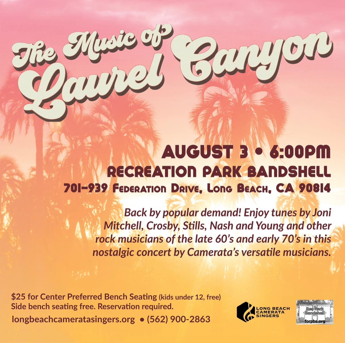 The Music of Laurel Canyon Presented by The Long Beach Camerata Singers