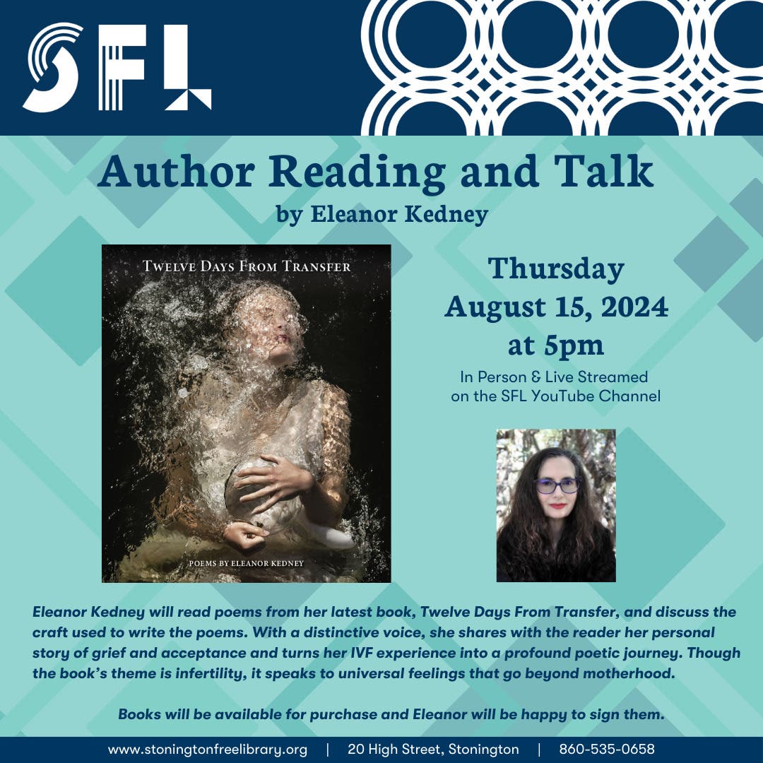 Author Reading & Talk with Eleanor Kedney