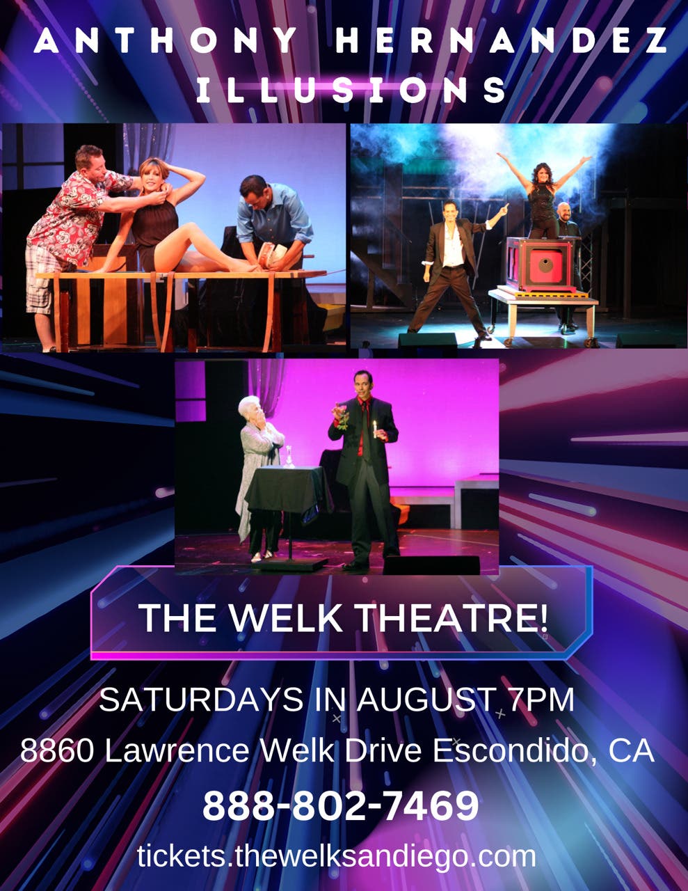 Anthony Hernandez Illusions at the Welk, Comedy, Magic, and Illusion