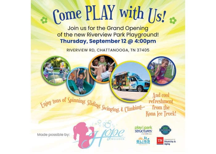 Riverview Park Playground Grand Opening