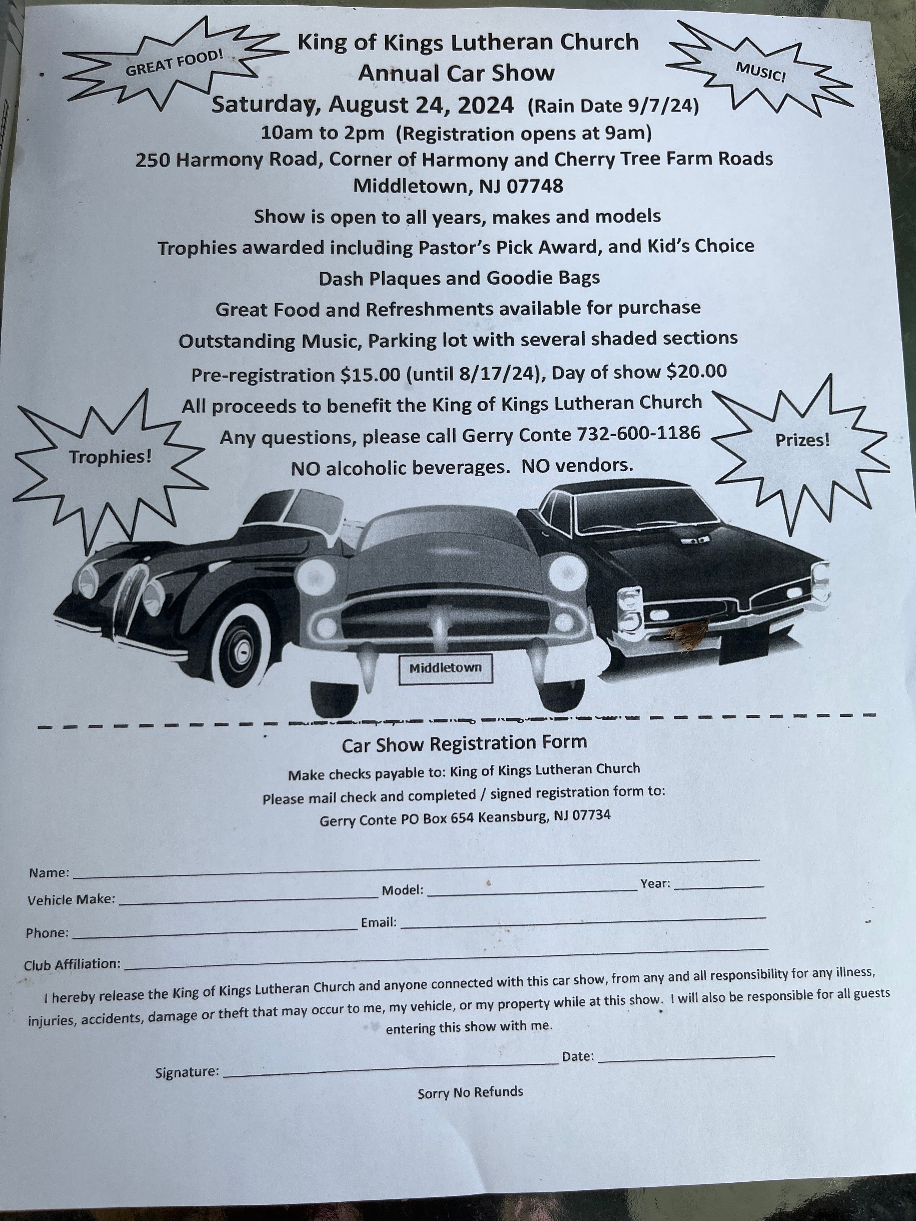 King of Kings Lutheran Church Annual Car Show