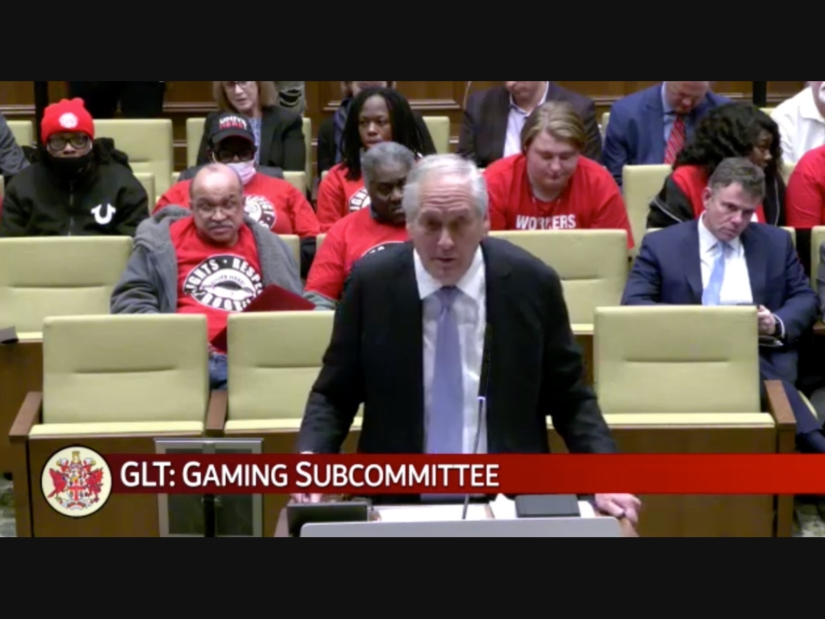 A resident of Virginia's Senate District 38 questions Sen. Dave Marsden (D-Burke), who introduced the Tysons casino bill, can submit a bill that affects another district but not his own.