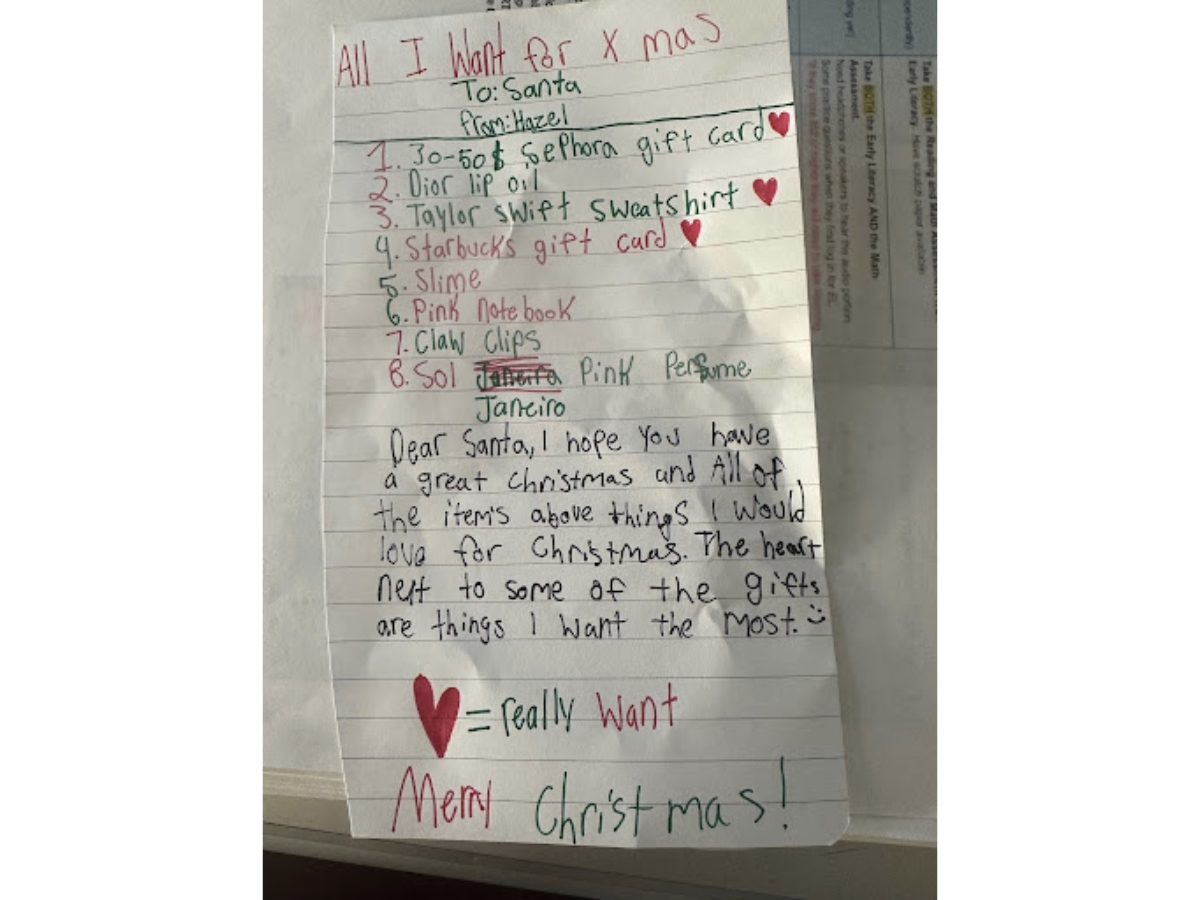 ​Laguna Niguel Girl, 10, Asks Santa For Gift Cards, Clothes & Slime