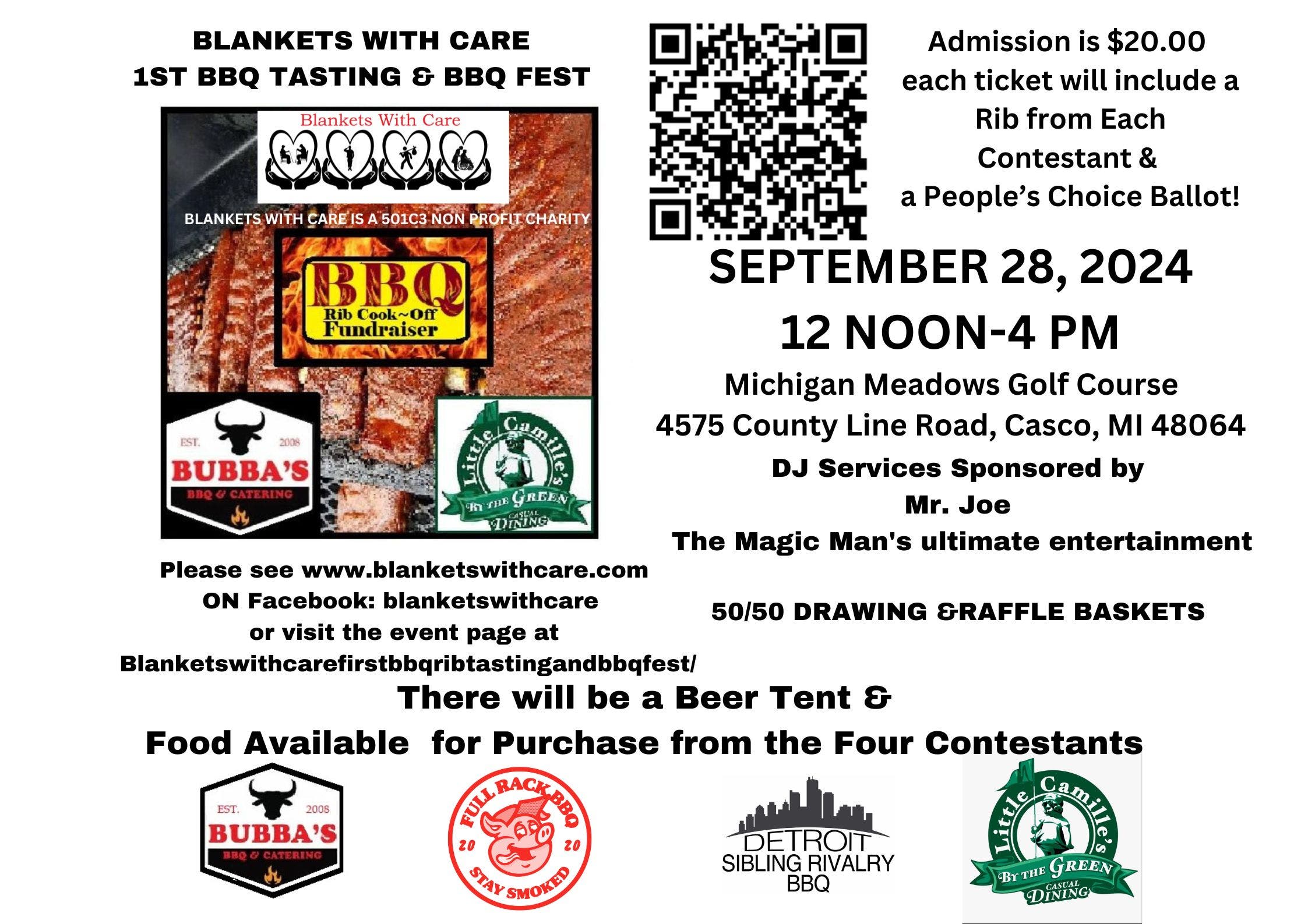 Blankets With Care 1st BBQ Tasting & BBQ Fest  Fundraiser for Blankets With Care 