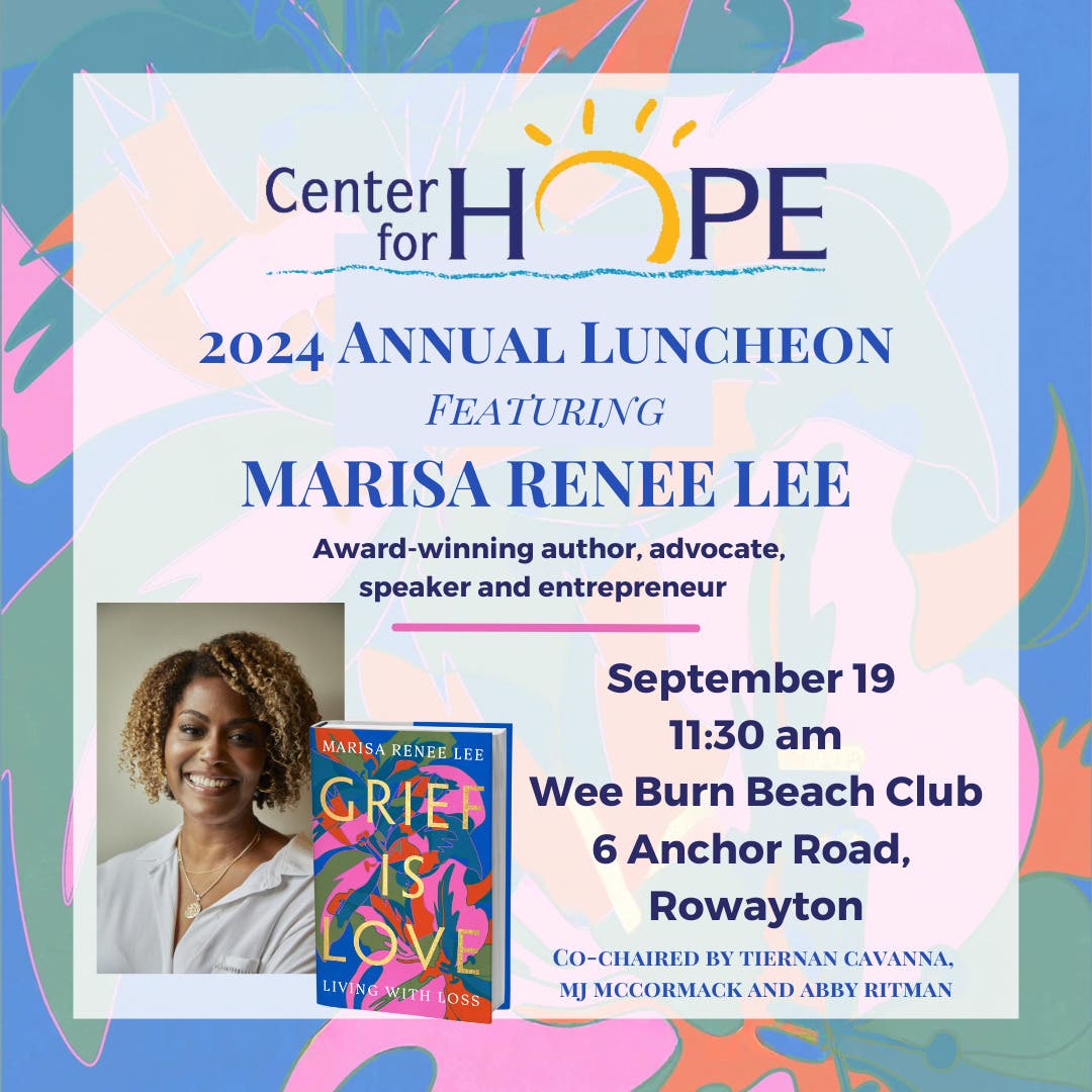 Center for HOPE to Host Award-Winning Author Marisa Renee Lee for Annual Luncheon on Sept. 19