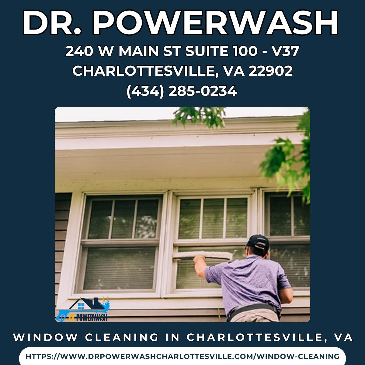 Window Cleaning in Charlottesville, VA - Dr. Powerwash.
