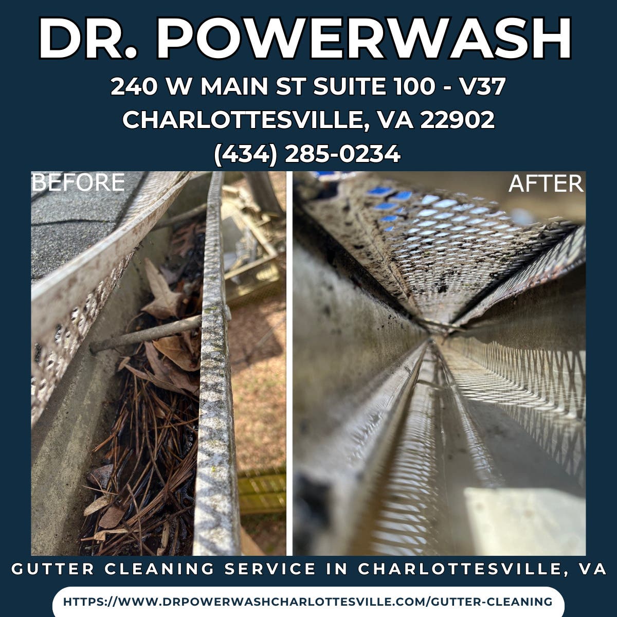 Gutter Cleaning Service in Charlottesville, VA - Dr. Powerwash