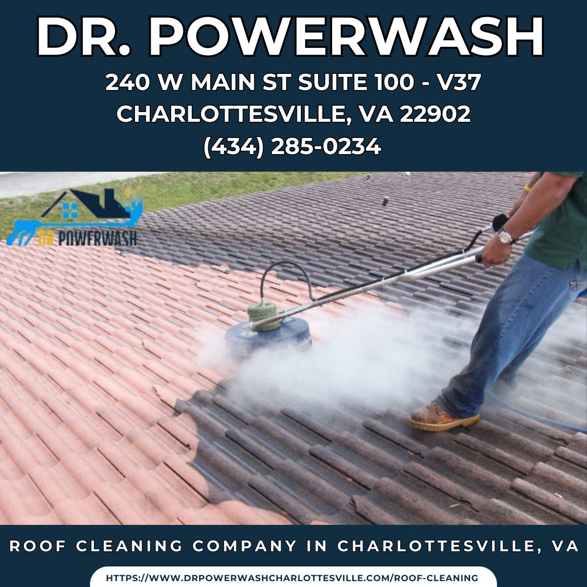 Roof Cleaning Company in Charlottesville, VA - Dr. Powerwash