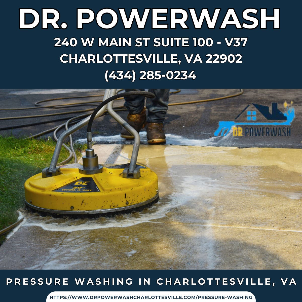 Pressure Washing in Charlottesville, VA - Dr. Powerwash