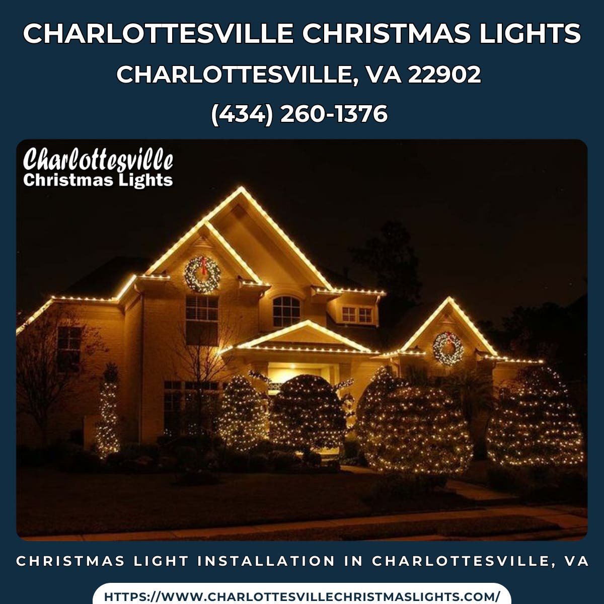 Christmas Light Installation in Charlottesville, VA - Charlottesville Christmas Lights