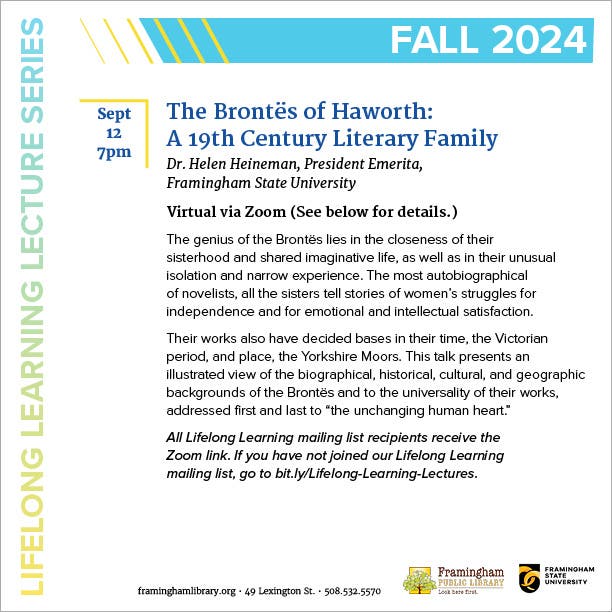 Lifelong Learning Lectures: The Brontë's of Haworth