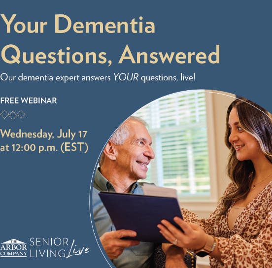 Senior Living LIVE: Your Dementia Questions, Answered