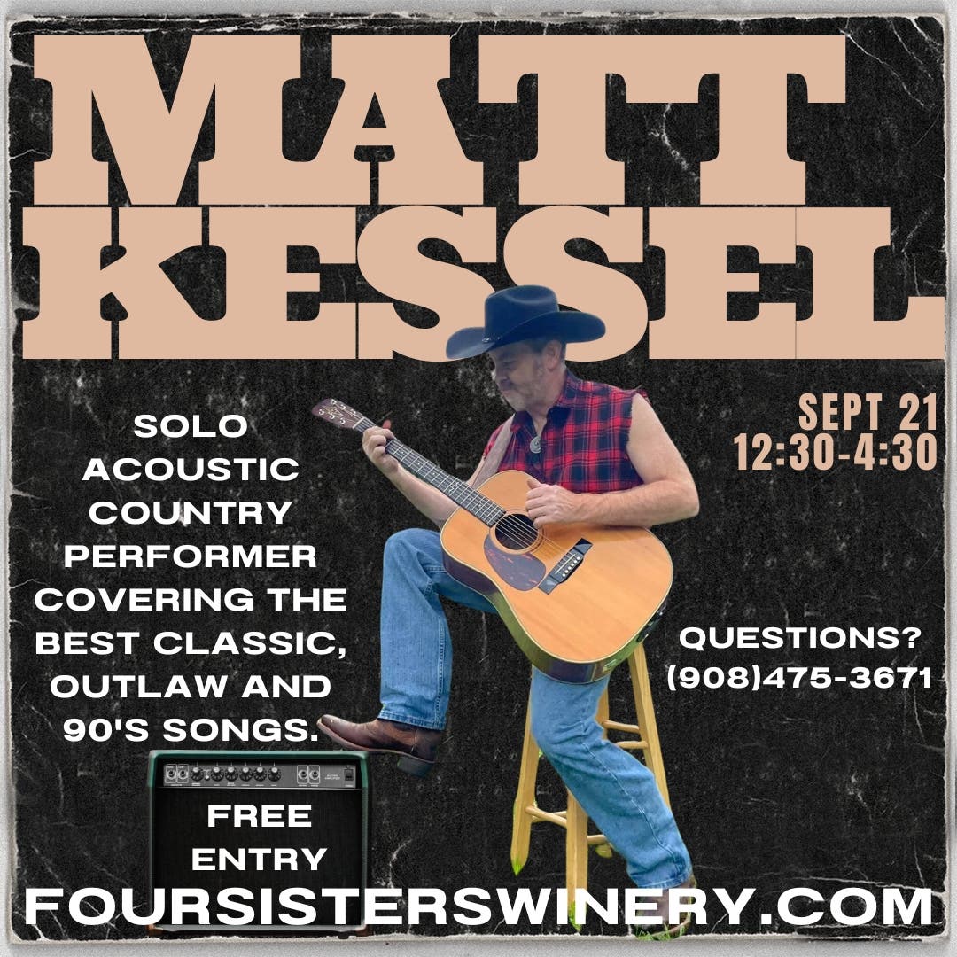 Music on the Deck: TEN GALLON MATT at Four Sisters Winery