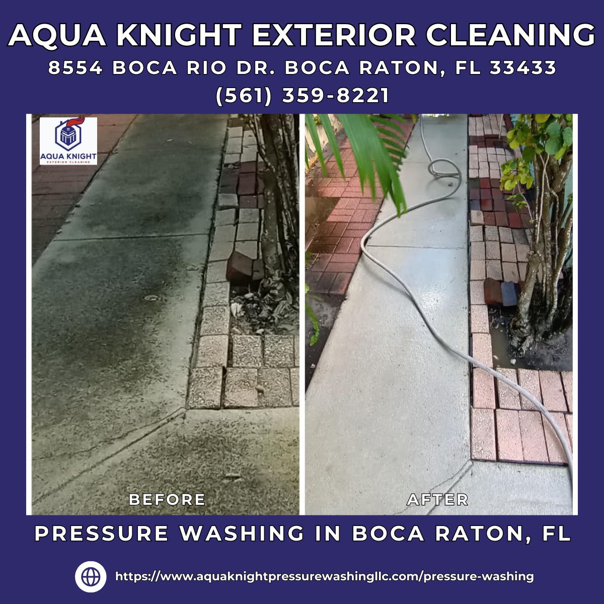 Pressure Washing in Boca Raton, FL - Aqua Knight Exterior Cleaning