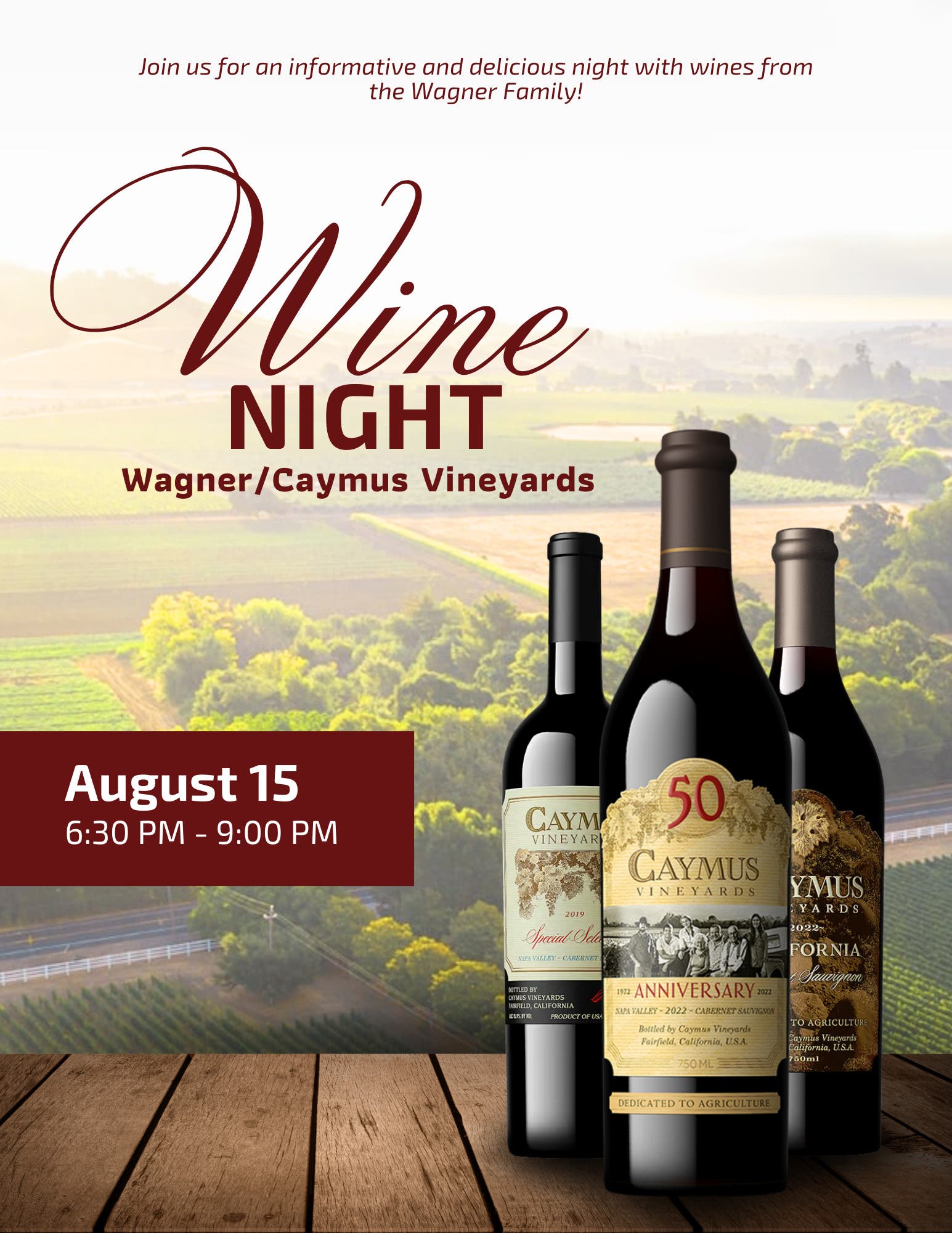 Wagner Family Wine Dinner