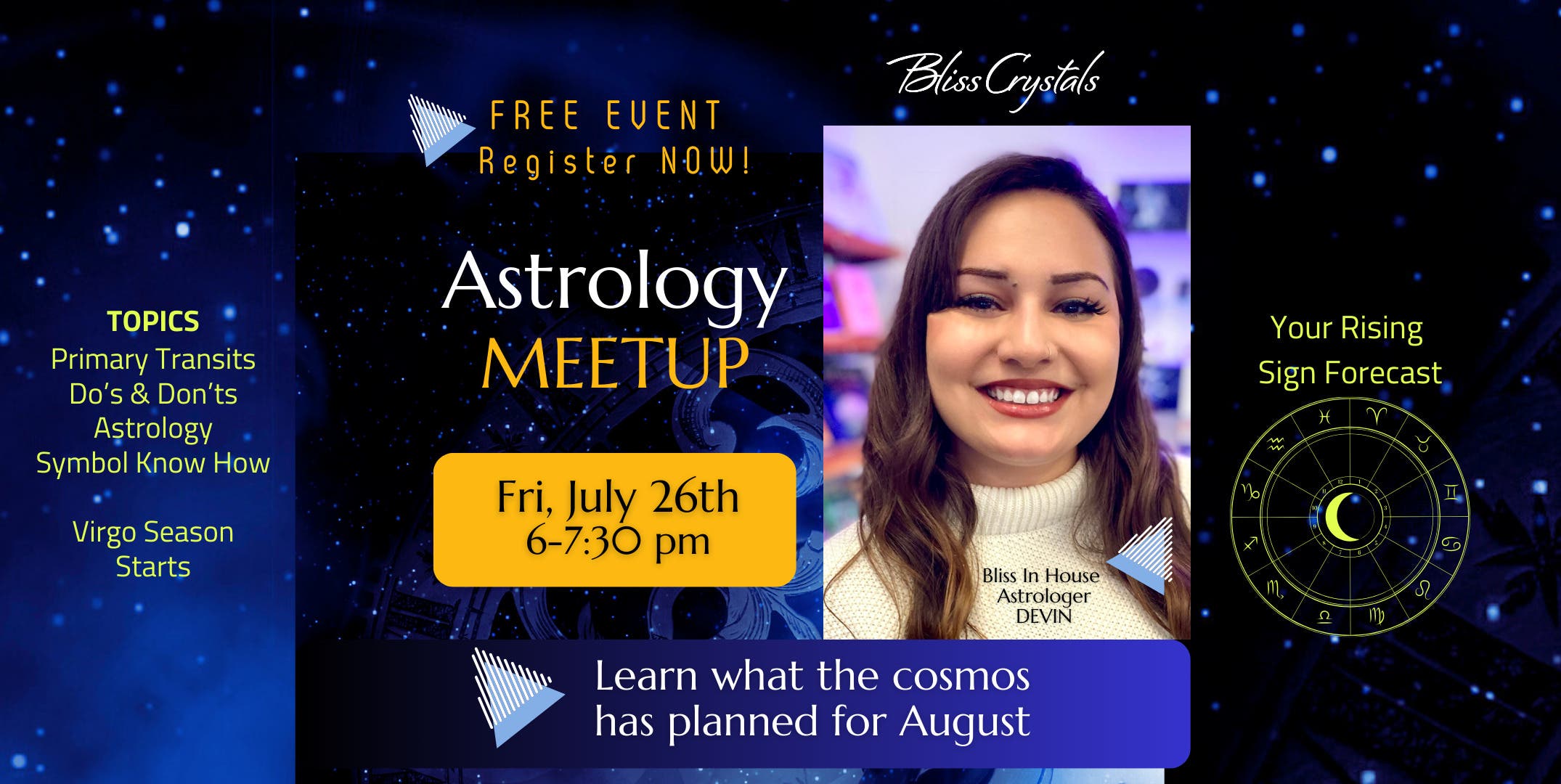 Temecula Astrology Meetup - Cosmic Forecast for August 2024