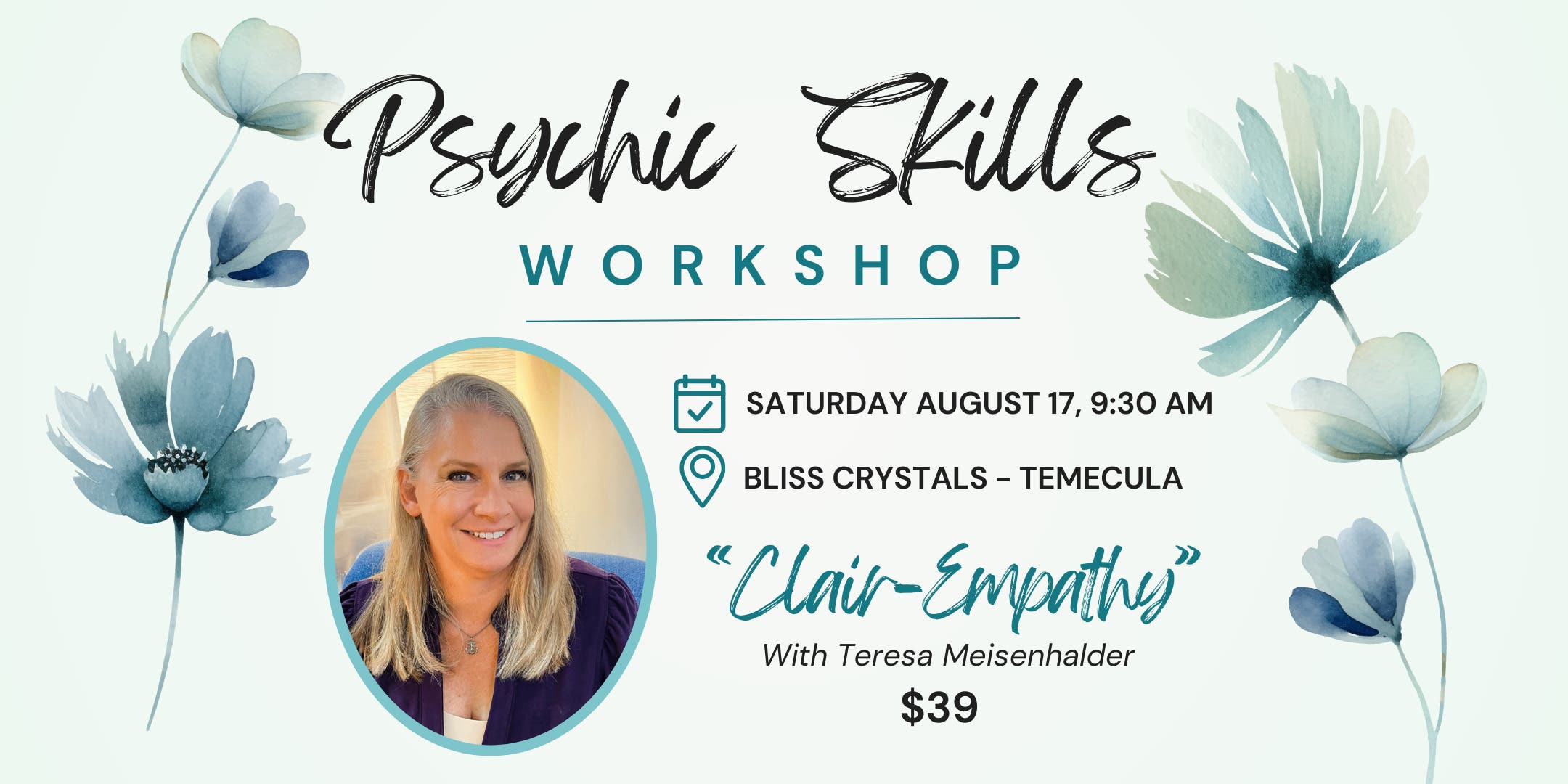 Psychic Skills Workshop - Clair-Empathy at Bliss Crystals