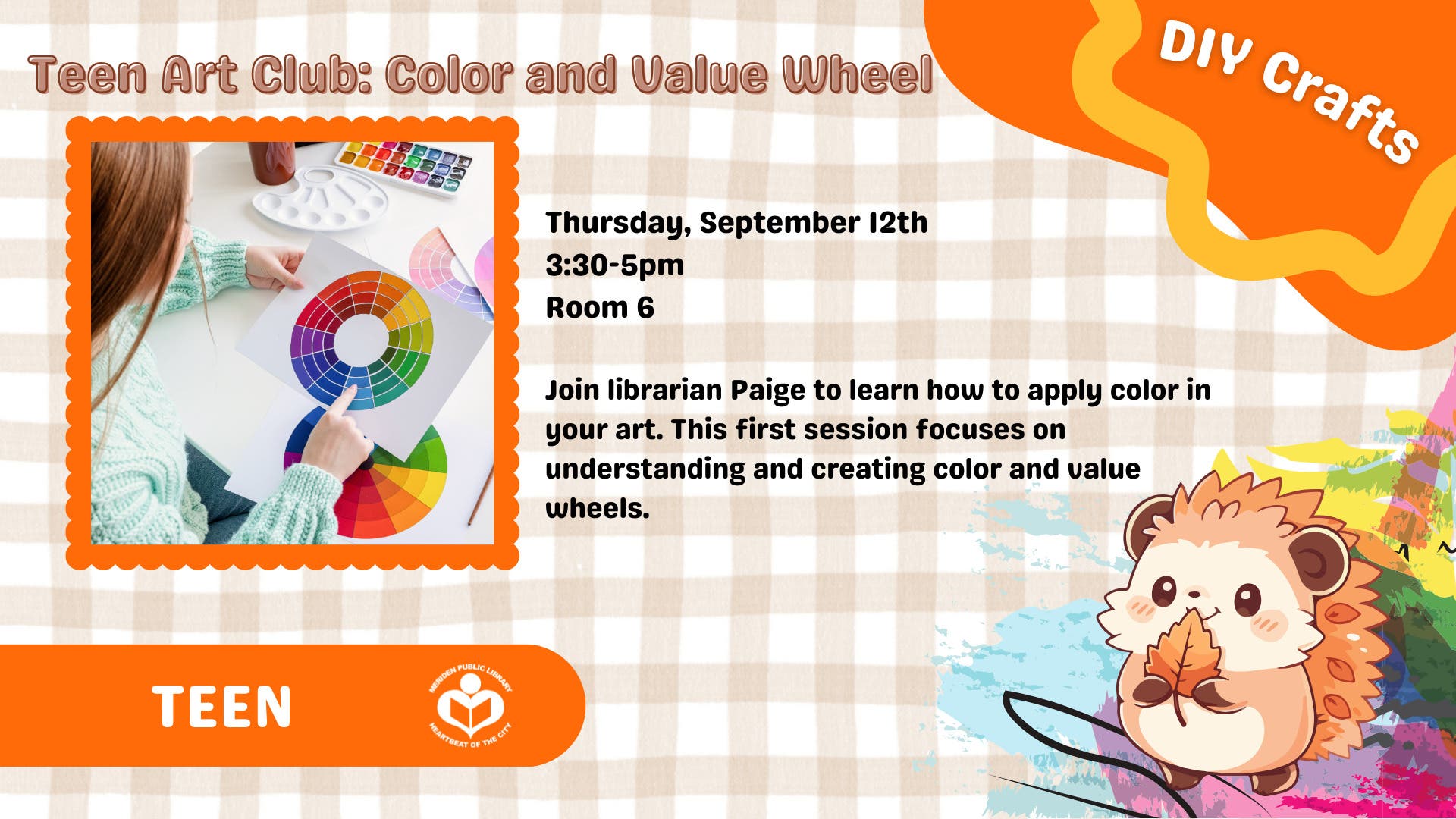 Teen Art Club: Color and Value Wheel