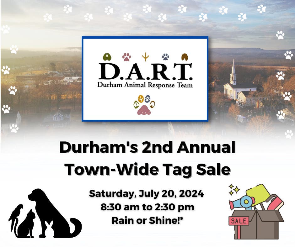 Durham Animal Response Team's 2024 Town-Wide Tag Sale