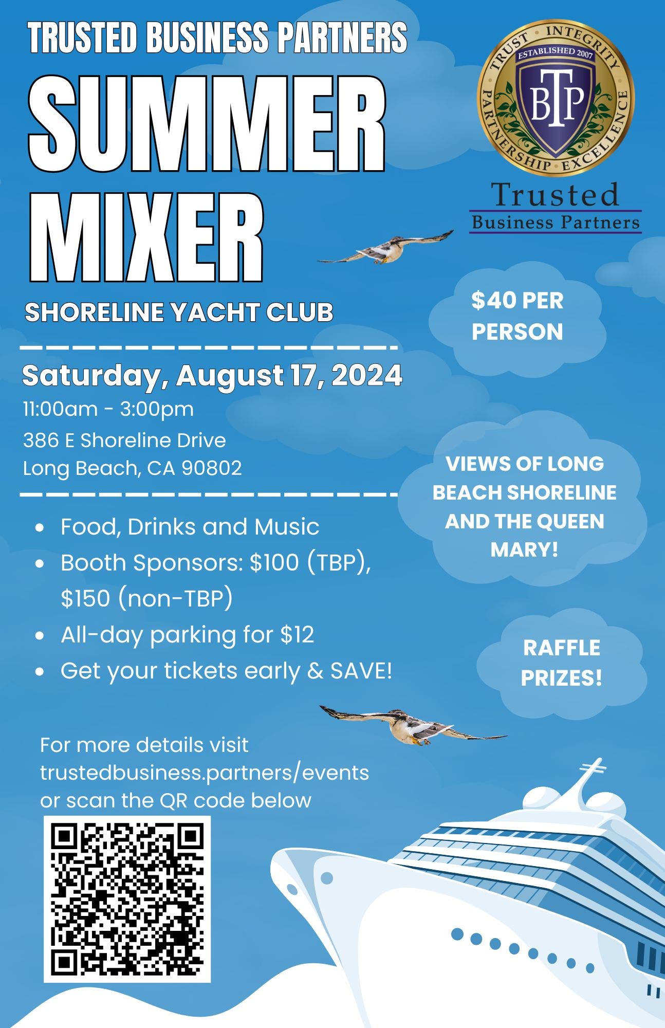 Summer Mixer by Trusted Business Partners at Shoreline Yacht Club