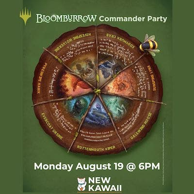 Magic The Gathering Bloomburrow Commander Party at New Kawaii 