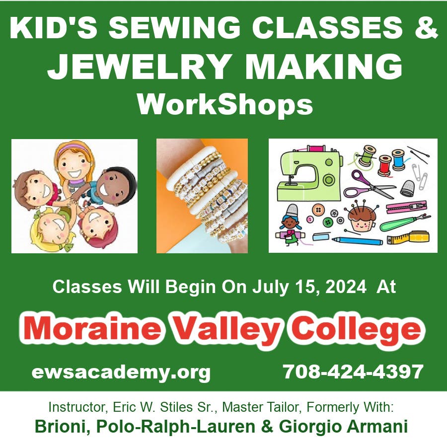 Kid's Sewing & Jewelry Making Classes At Moraine Valley College