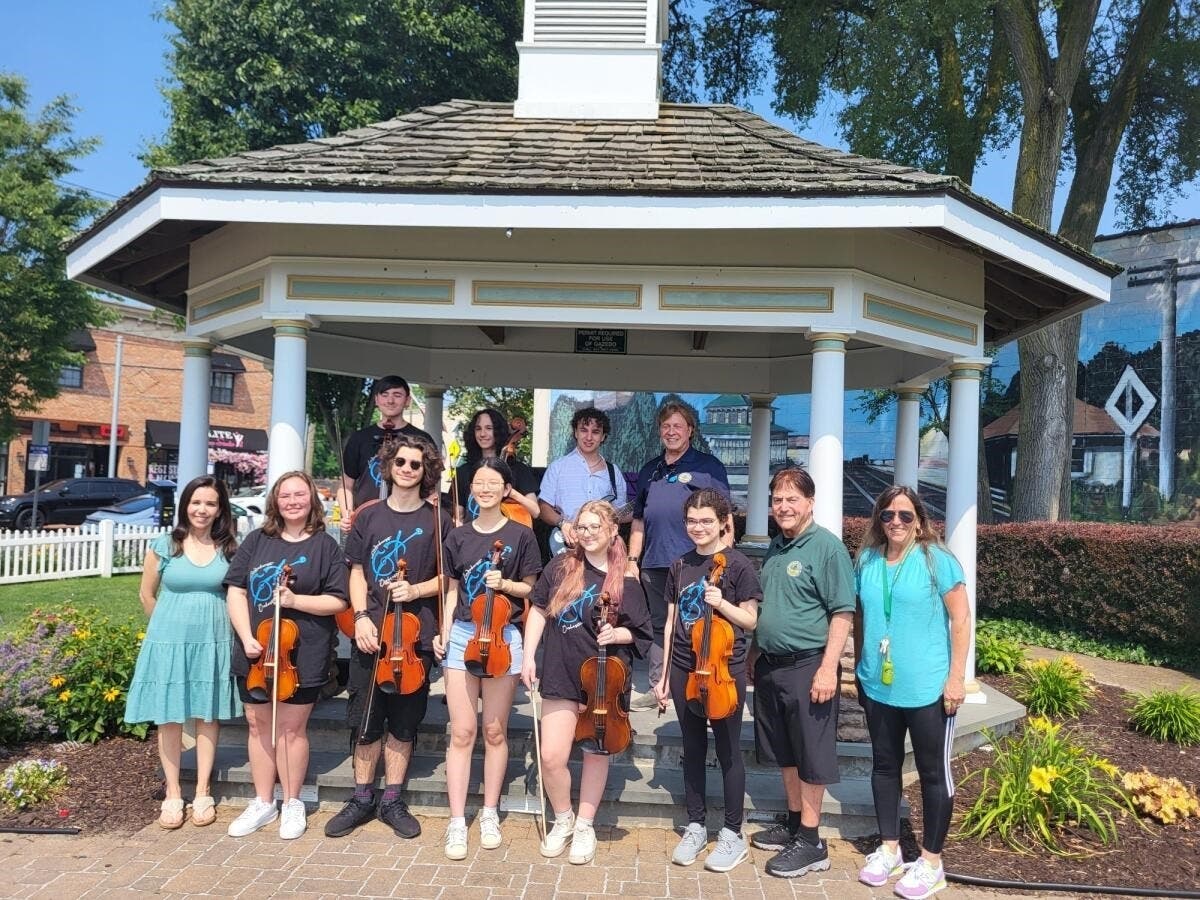 Student Orchestra Performs At Lindenhurst Farmers Market