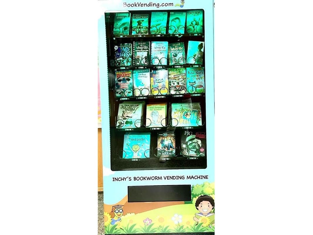 A Book Vending Machine Comes To Alleghany Avenue Elementary