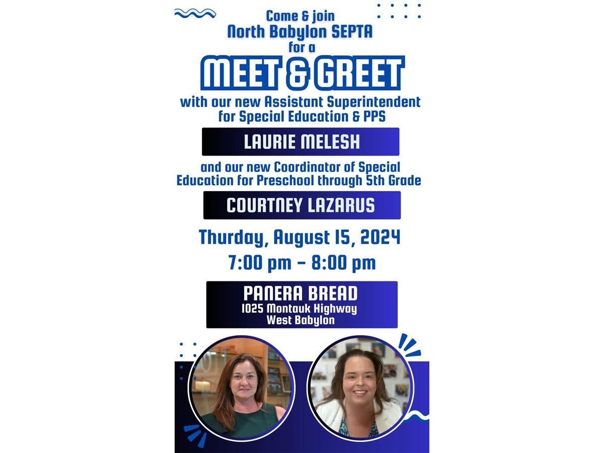 Laurie Melesh​ and Courtney Lazarus will get to know their school district members at the meet and greet. 