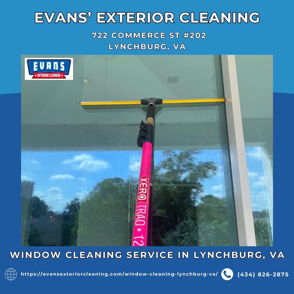 Window Cleaning Service in Lynchburg, VA - Evans' Exterior Cleaning.