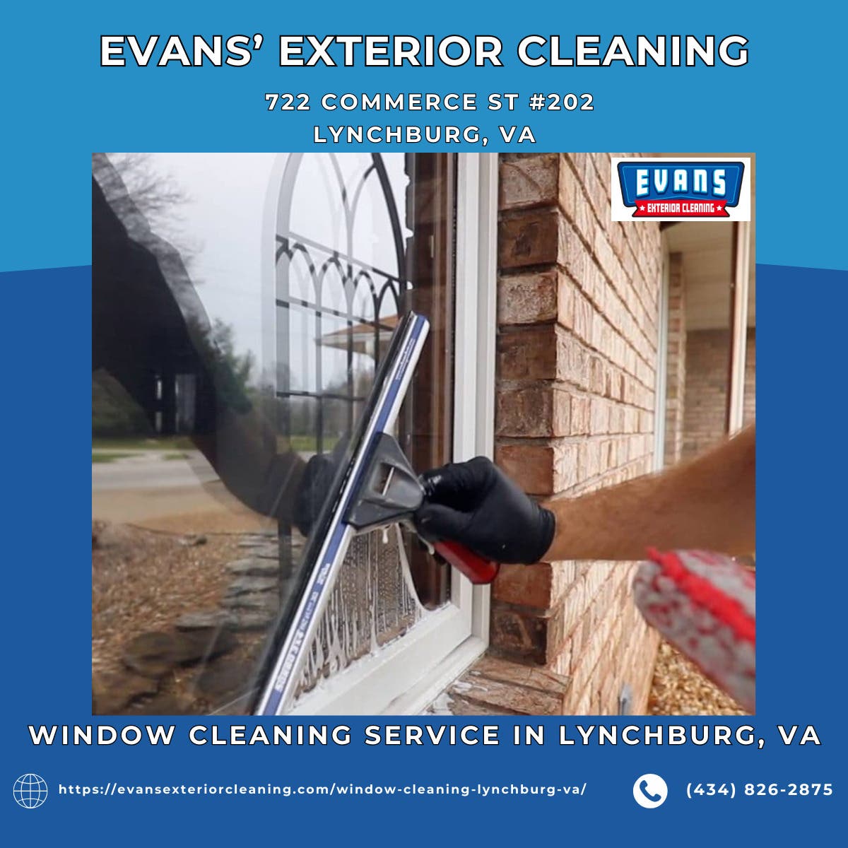 Window Cleaning Service in Lynchburg, VA - Evans' Exterior Cleaning