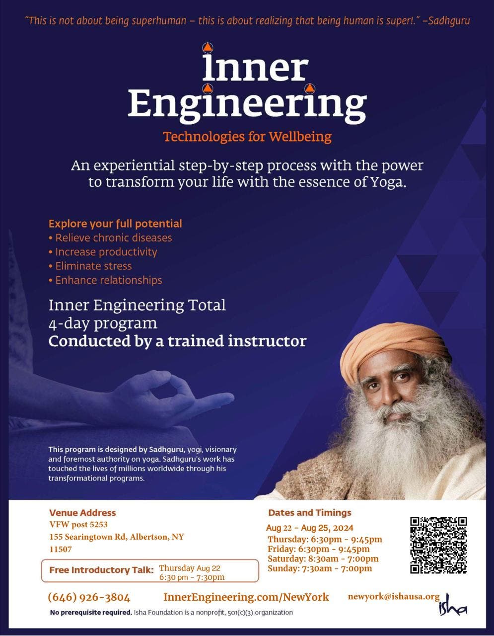 Inner Engineering – A Yoga Program Offered By The Isha Foundation