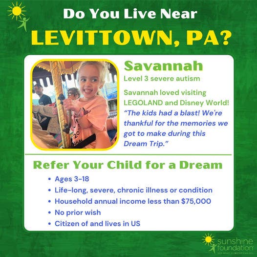 Refer a Local Child for a Dream or Wish