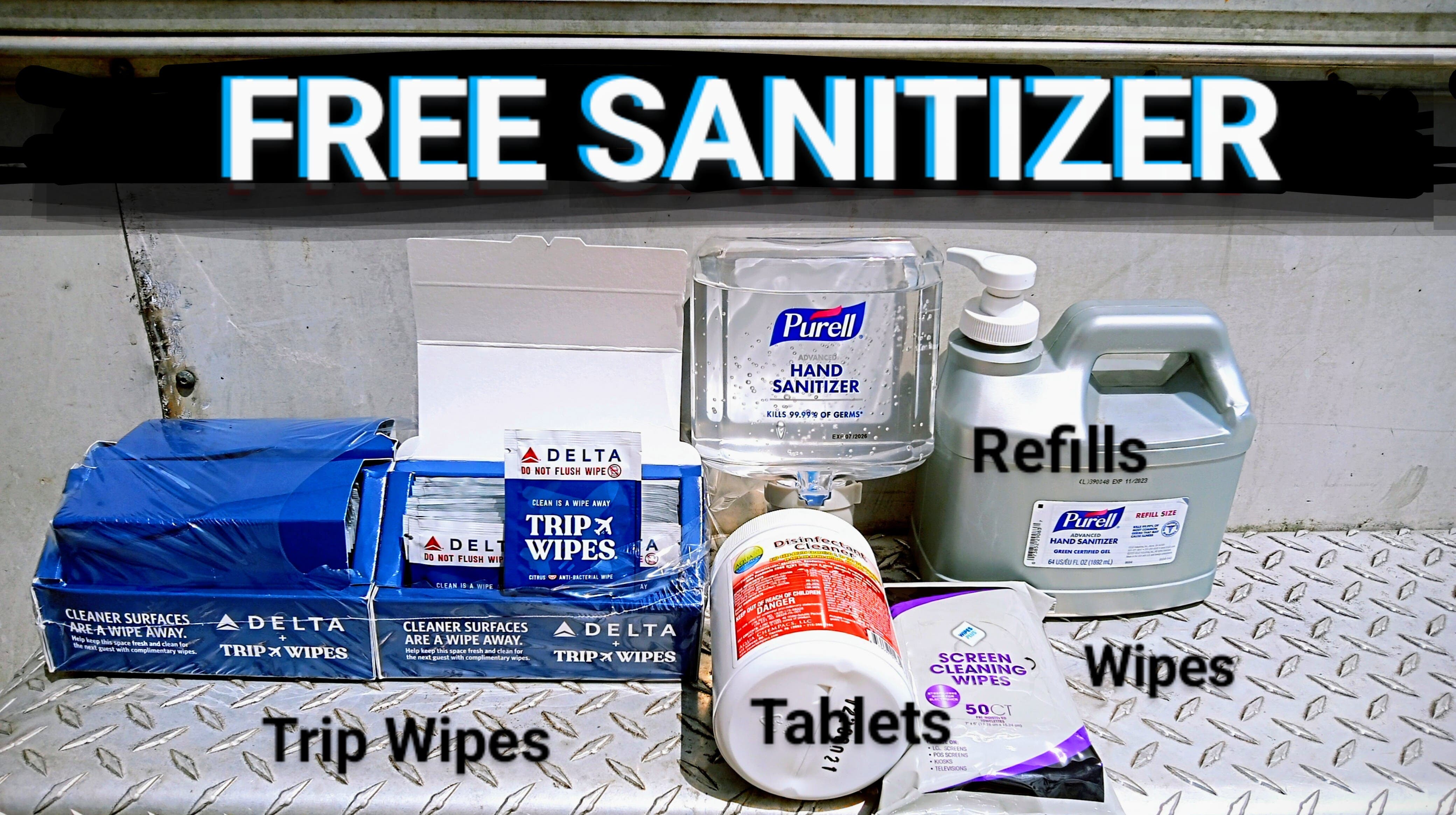 FREE TYPES of HAND WIPES & SANITIZER!!!