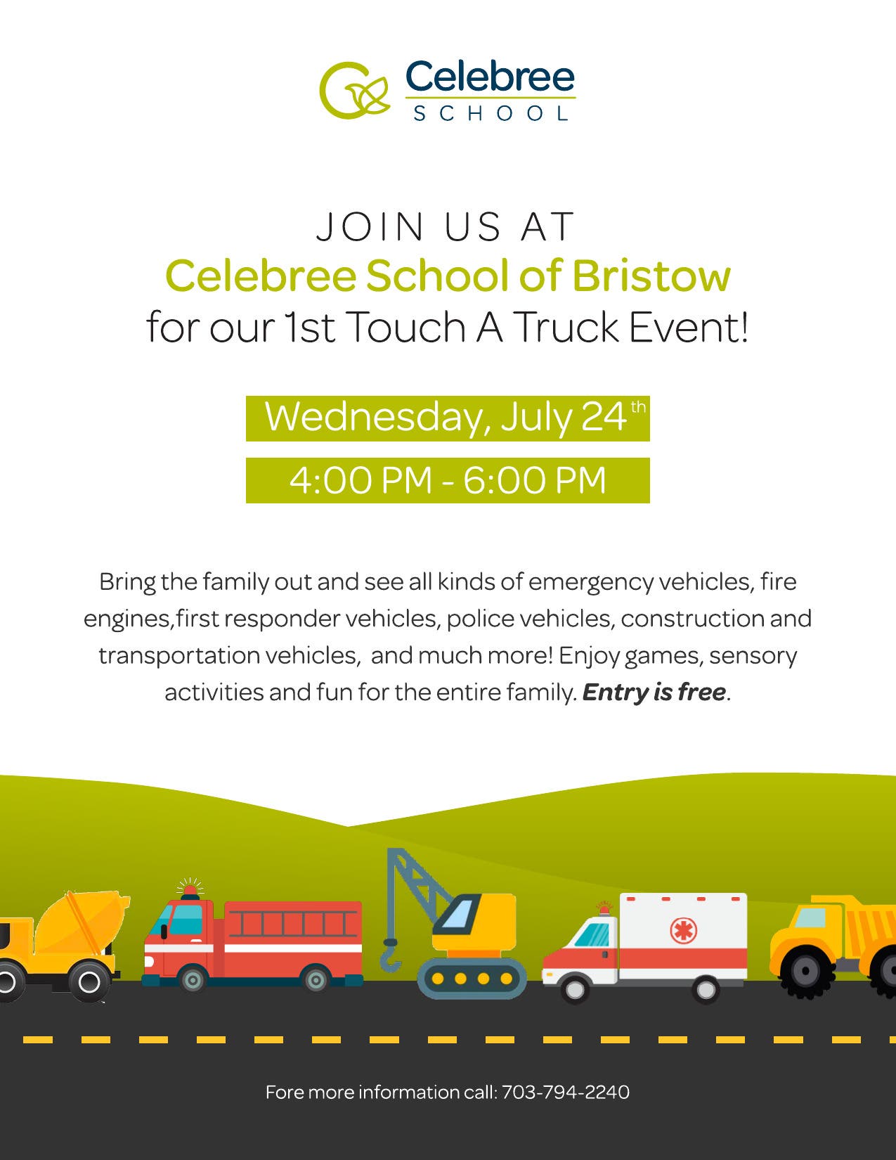 Touch A Truck at Celebree School of Bristow