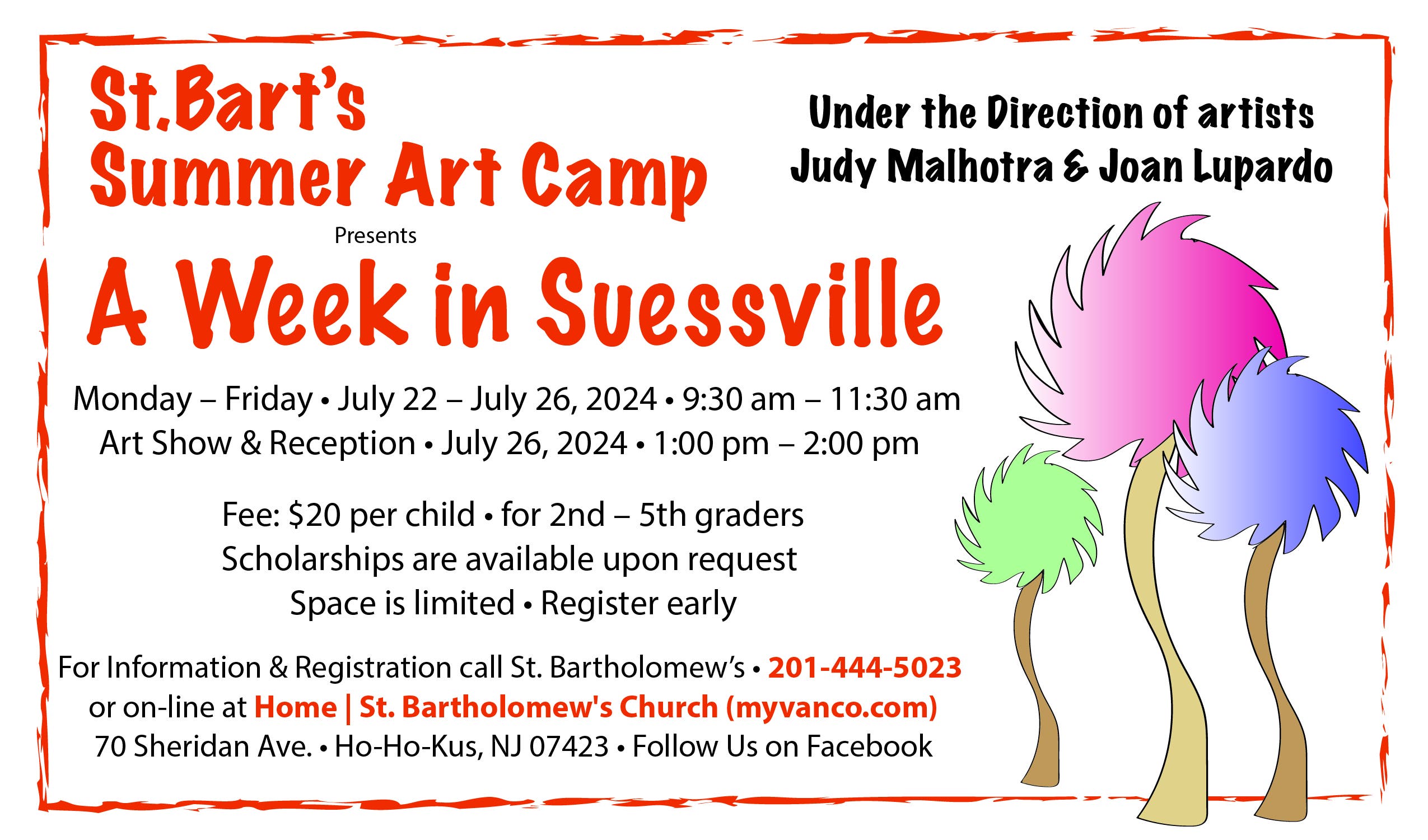A Week in Seussville Art Camp